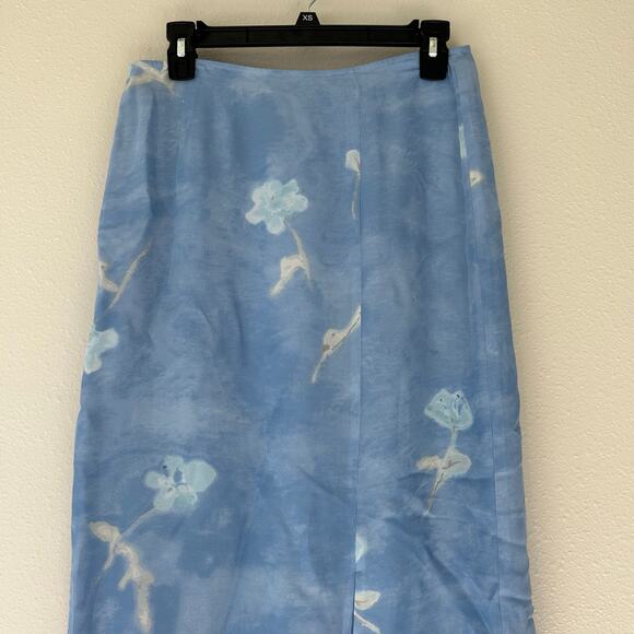 Sigrid Olson floral long maxi boho bohemian 90s Y2K festival fairy hippie slit 4 - Picture 4 of 11